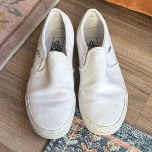 Vans unisex Classic White Slip-On Sneakers